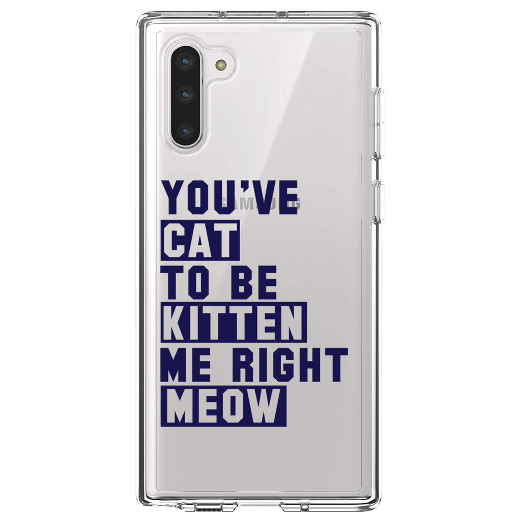 You've Cat to be Kitten Me Meow Clear Shockproof iPhone Case, view 9