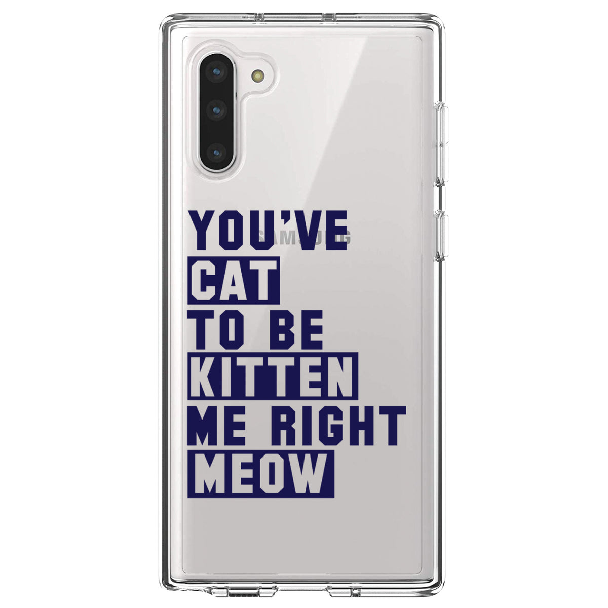 You've Cat to be Kitten Me Meow Clear Shockproof iPhone Case, view 9