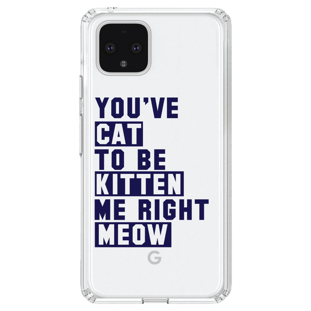 You've Cat to be Kitten Me Meow Clear Shockproof iPhone Case, view 23
