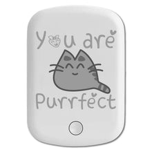DistinctInk Magnetic Battery Pack, Wireless Portable Charger with USB-C Cable, Compatible with MagSafe iPhone 14 / 13 / 12 Series - You Are Purrfect