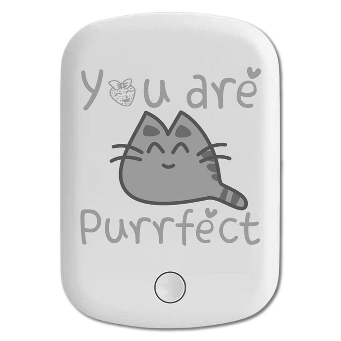 DistinctInk Magnetic Battery Pack, Wireless Portable Charger with USB-C Cable, Compatible with MagSafe iPhone 14 / 13 / 12 Series - You Are Purrfect