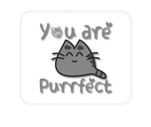 DistinctInk Custom Foam Rubber Mouse Pad - 1/4" Thick - You Are Purrfect