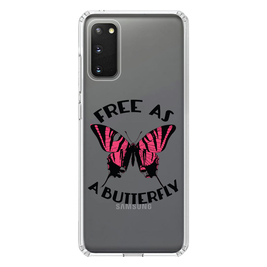 Free as a Butterfly, Pink Clear Shockproof iPhone Case, view 15