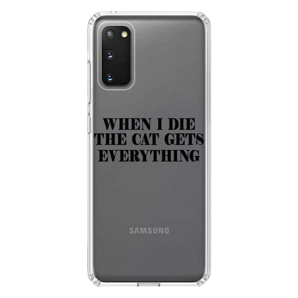 When I Die The Cat Gets Everything Clear Shockproof iPhone Case, view 15
