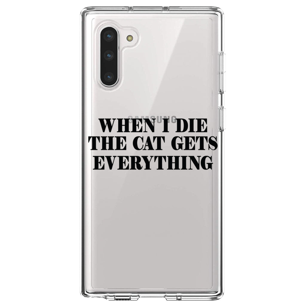 When I Die The Cat Gets Everything Clear Shockproof iPhone Case, view 9