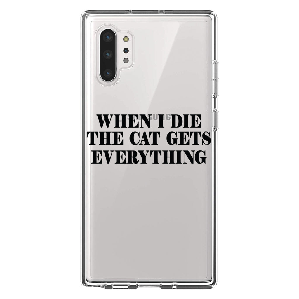 When I Die The Cat Gets Everything Clear Shockproof iPhone Case, view 10