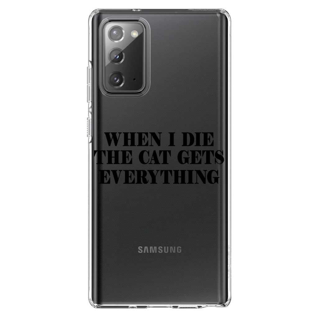 When I Die The Cat Gets Everything Clear Shockproof iPhone Case, view 7
