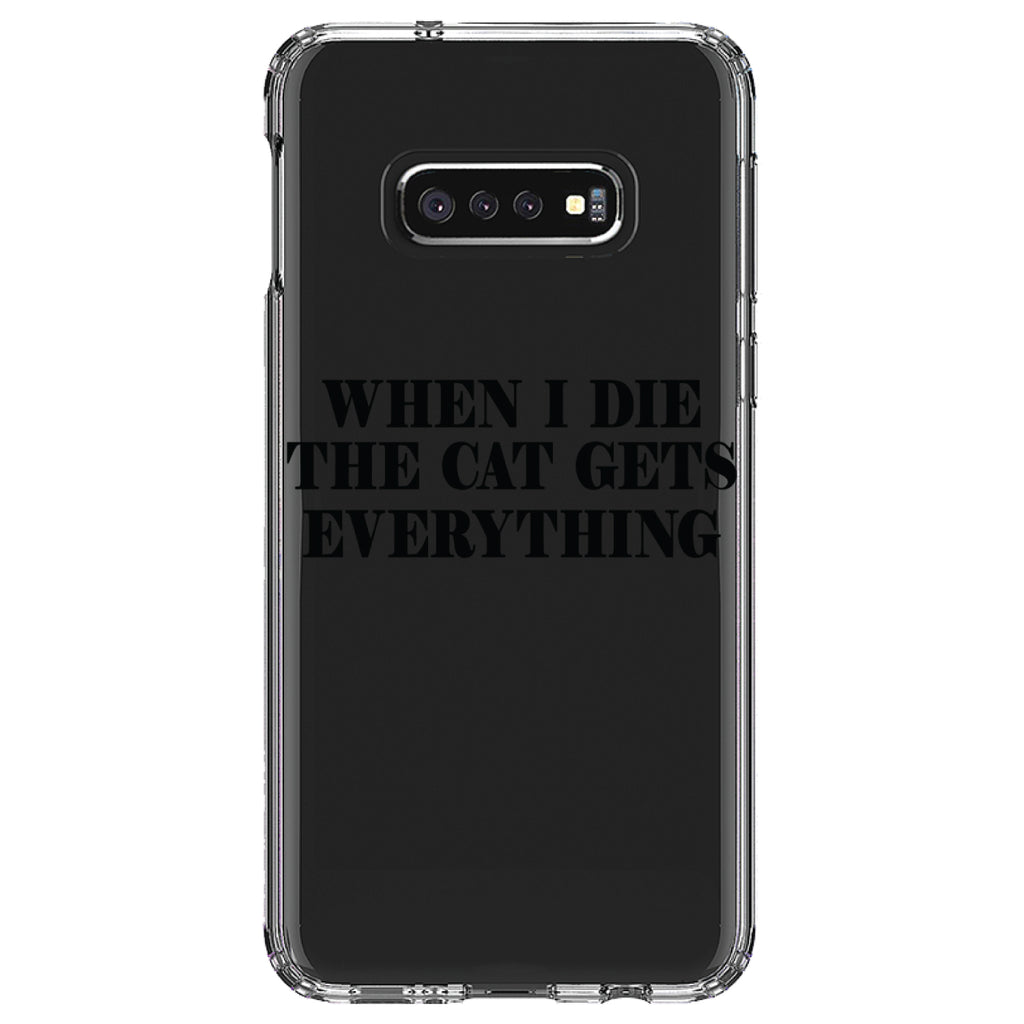 When I Die The Cat Gets Everything Clear Shockproof iPhone Case, view 18
