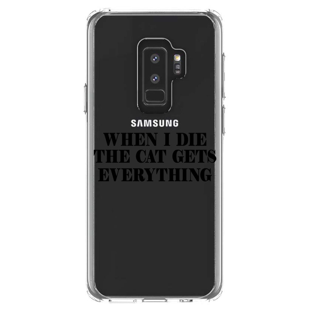 When I Die The Cat Gets Everything Clear Shockproof iPhone Case, view 20