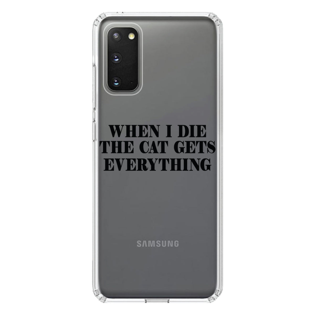 When I Die The Cat Gets Everything Clear Shockproof iPhone Case, view 13