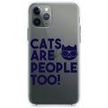 Cats Are People Too Clear Shockproof iPhone Case