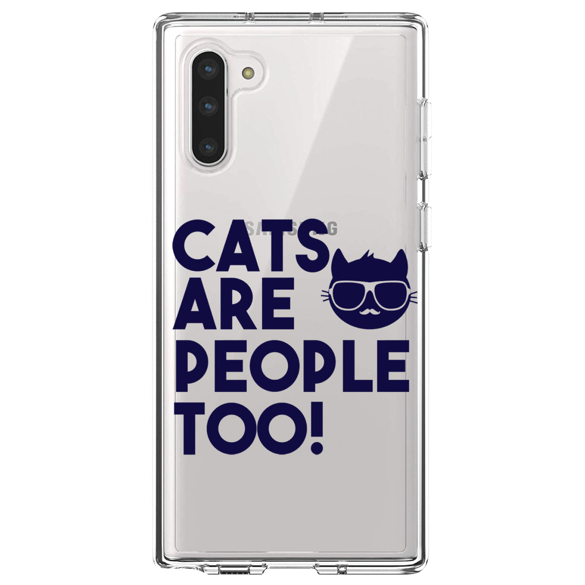 Cats Are People Too Clear Shockproof iPhone Case, view 9