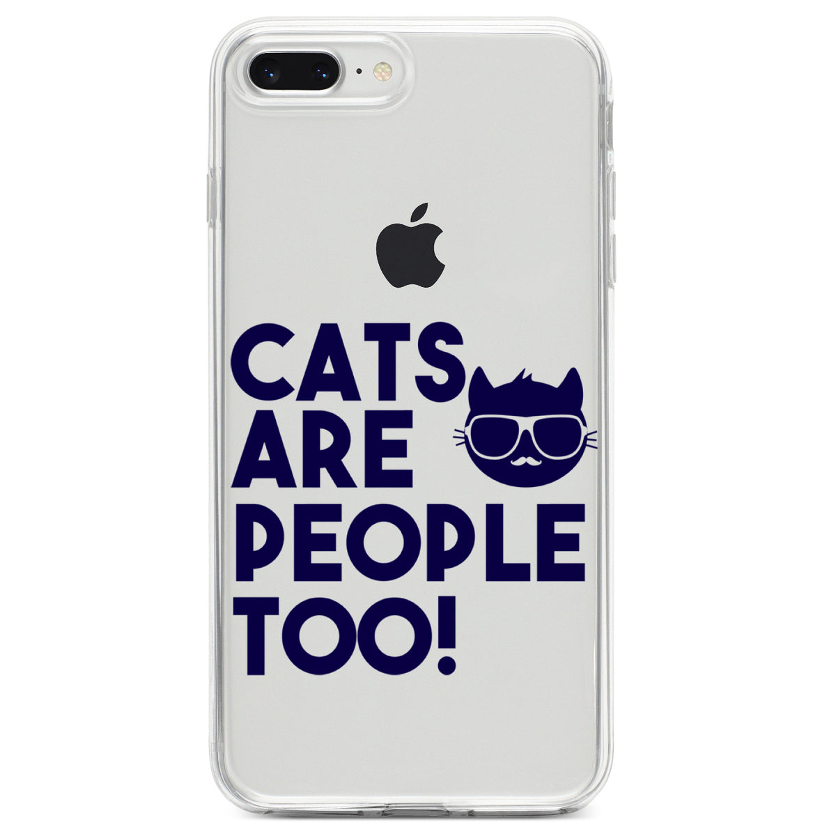 Cats Are People Too Clear Shockproof iPhone Case, view 6