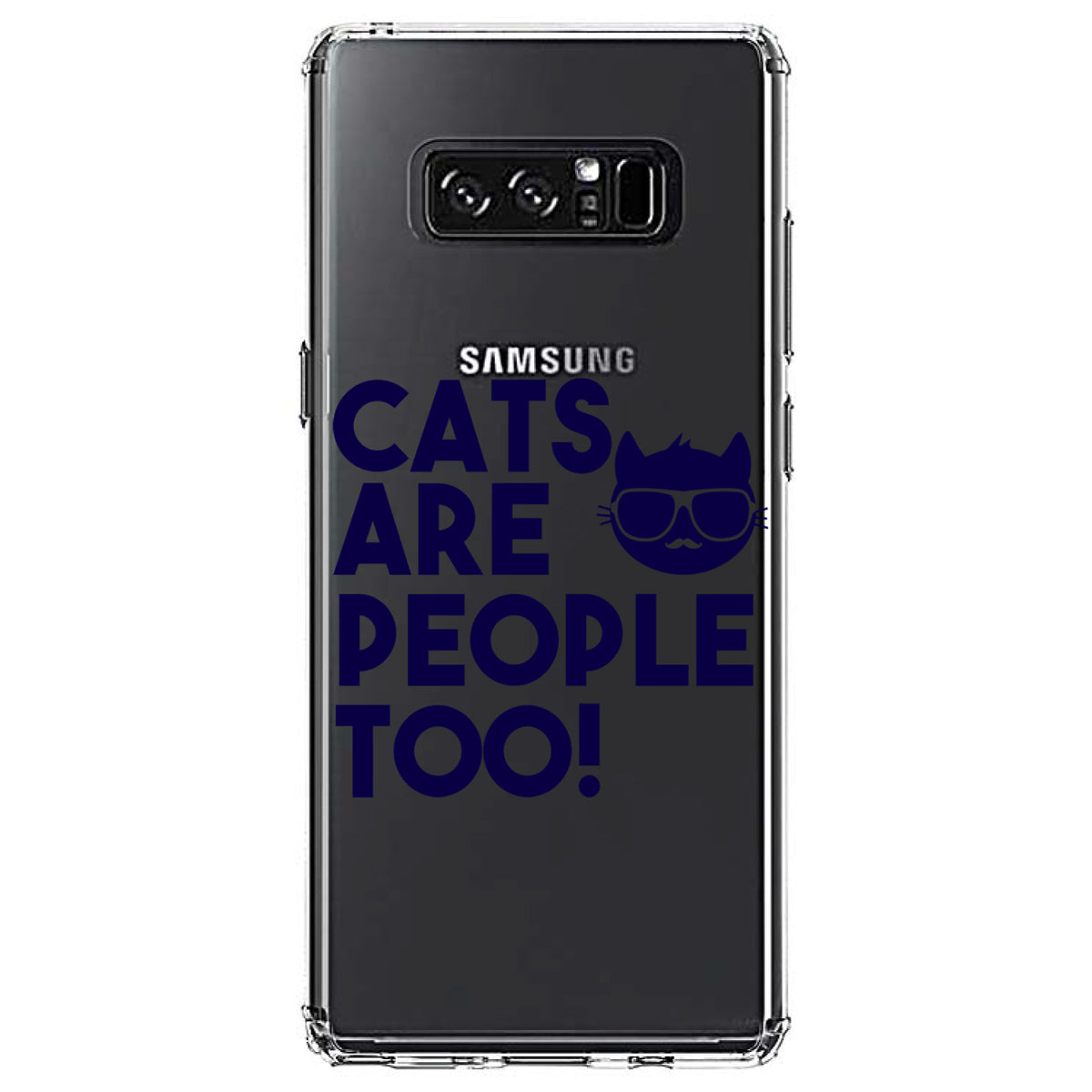 Cats Are People Too Clear Shockproof iPhone Case, view 12