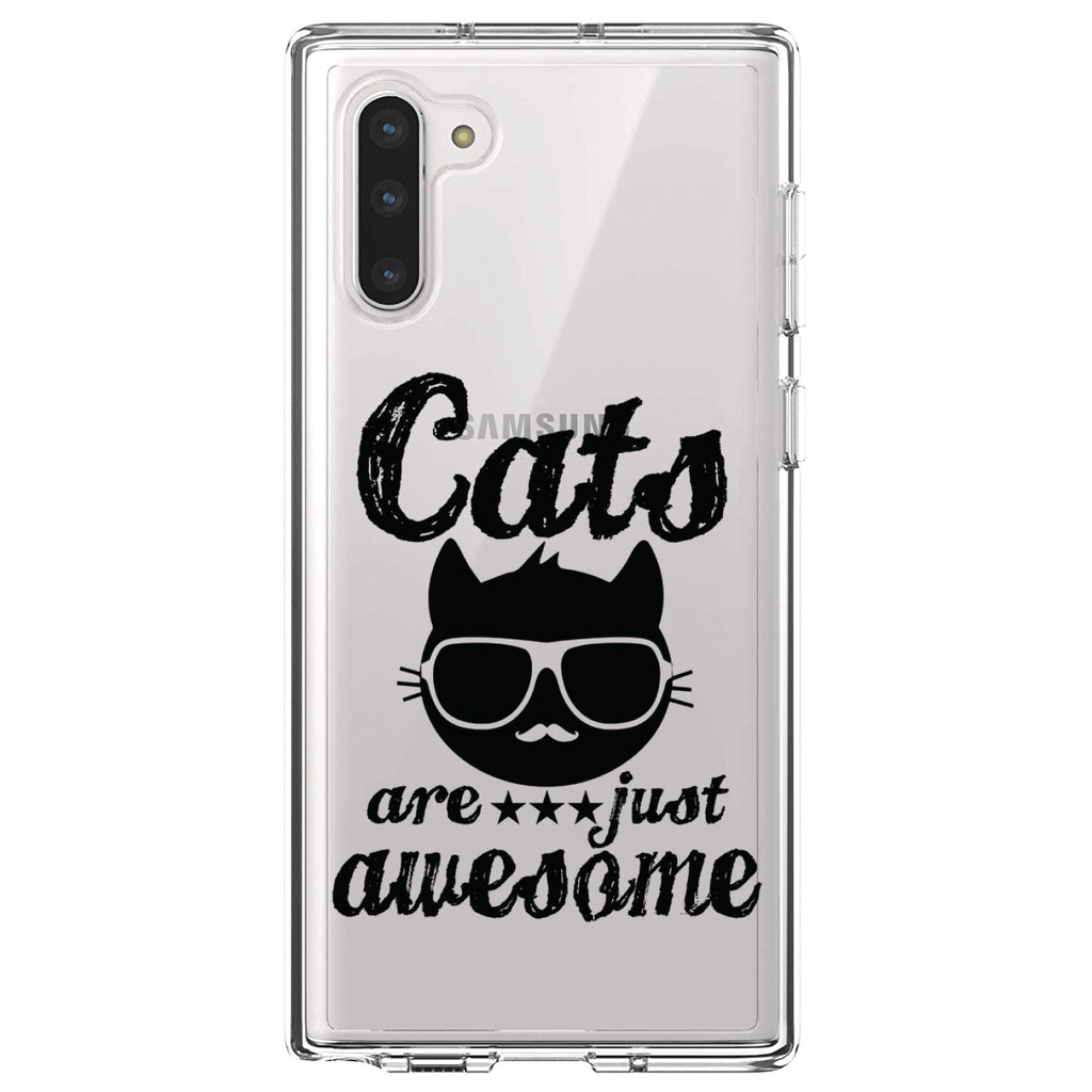 Cats Are Just Awesome Clear Shockproof iPhone Case, view 9