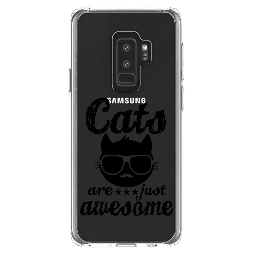 Cats Are Just Awesome Clear Shockproof iPhone Case, view 20