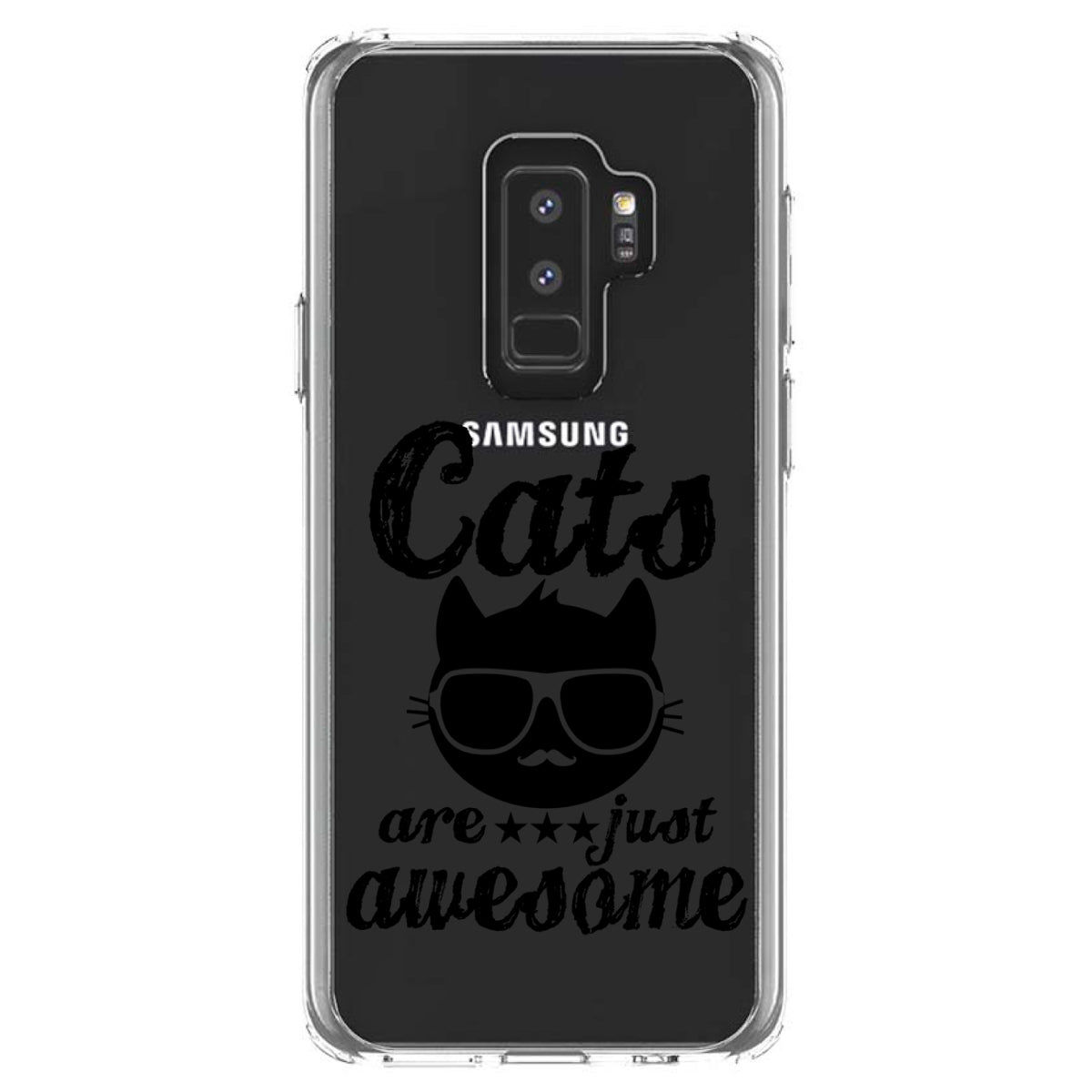Cats Are Just Awesome Clear Shockproof iPhone Case, view 20