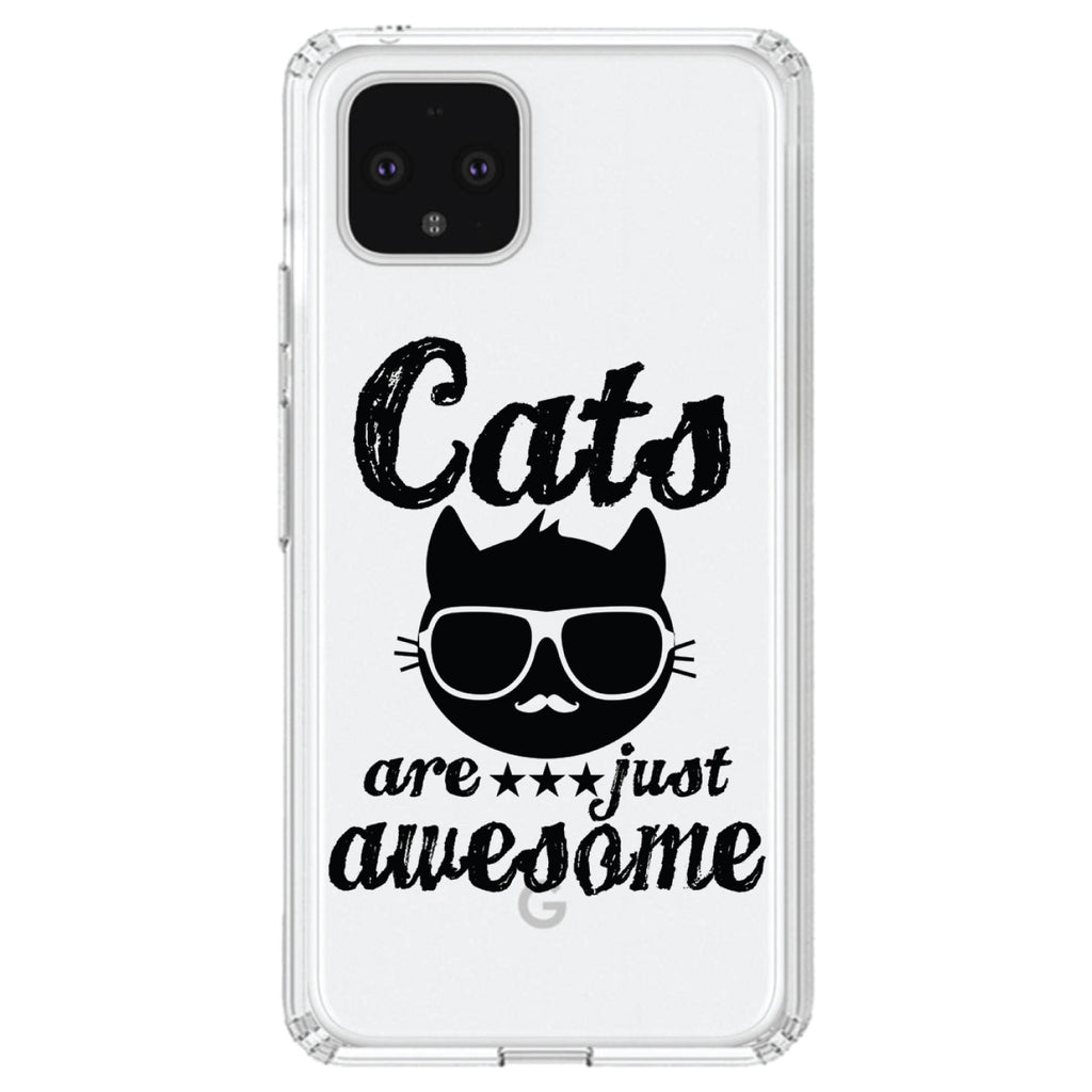 Cats Are Just Awesome Clear Shockproof iPhone Case, view 24