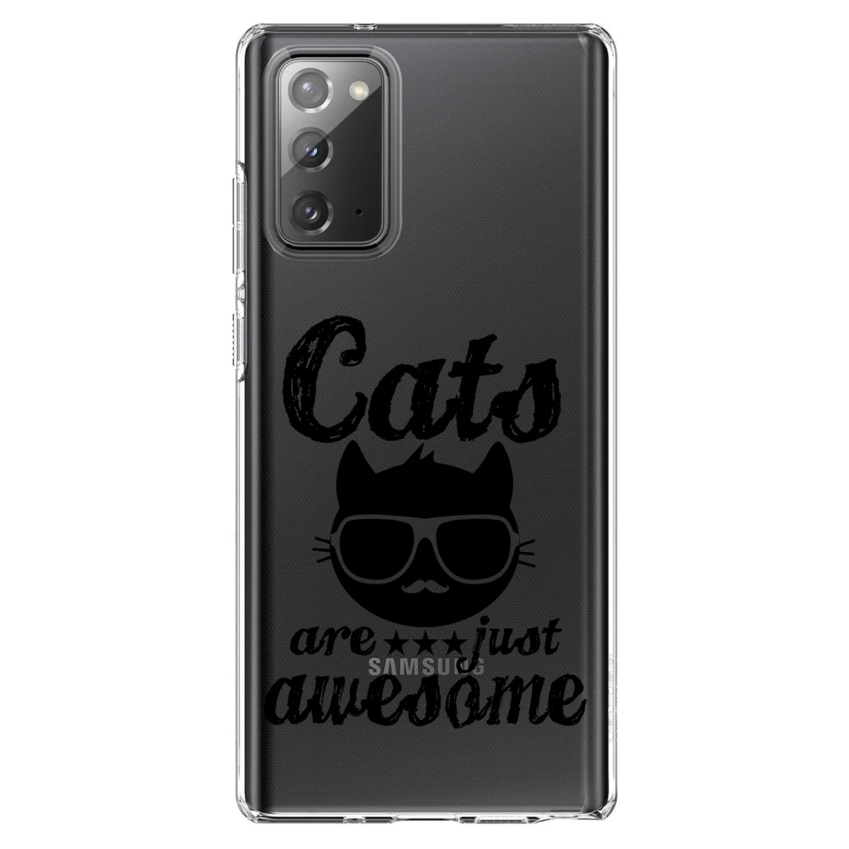 Cats Are Just Awesome Clear Shockproof iPhone Case, view 7