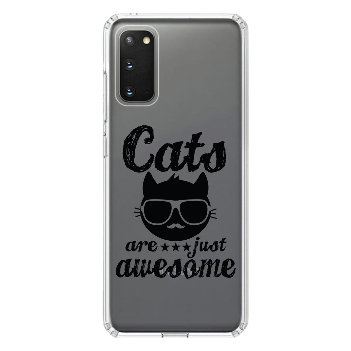 Cats Are Just Awesome Clear Shockproof iPhone Case, view 14