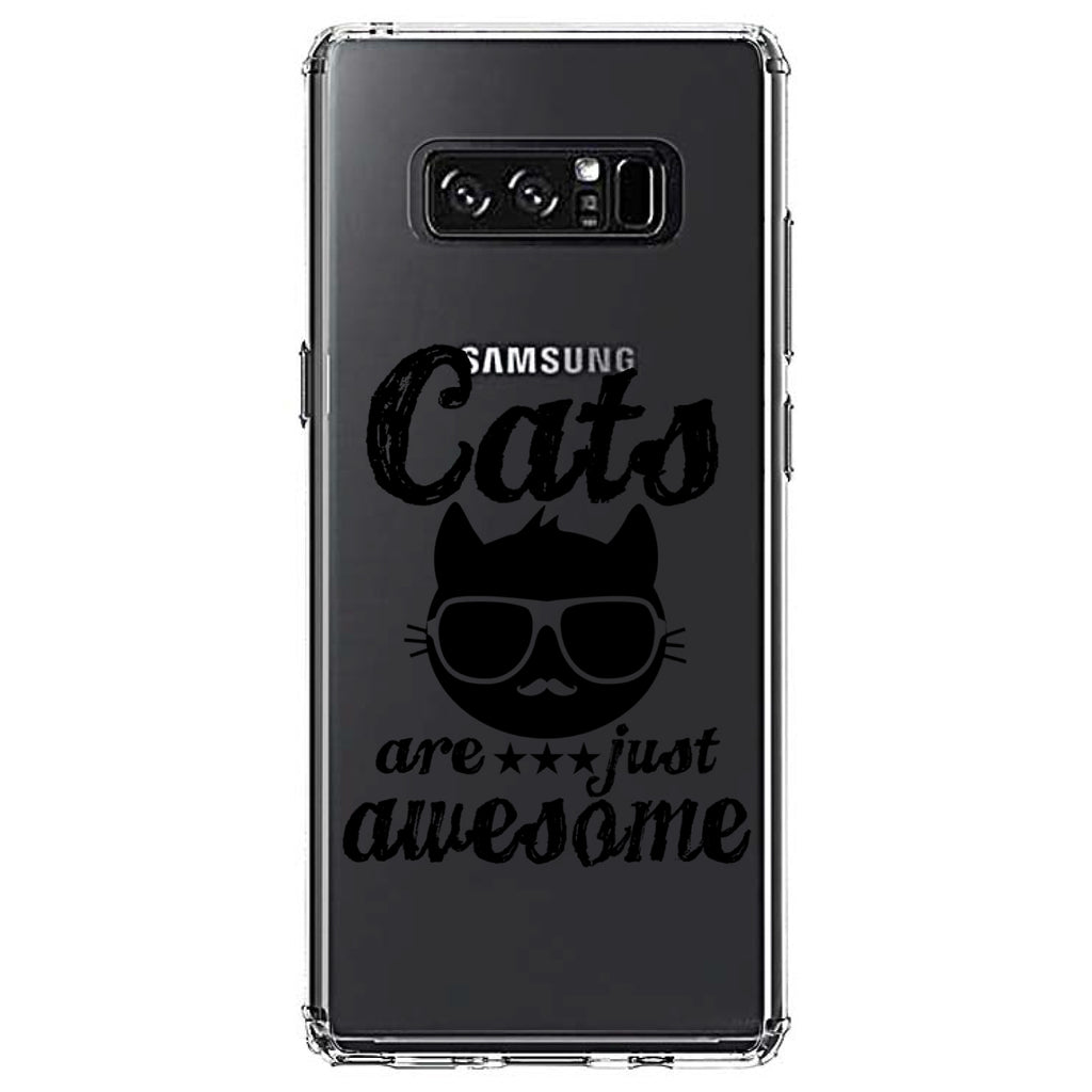 Cats Are Just Awesome Clear Shockproof iPhone Case, view 12
