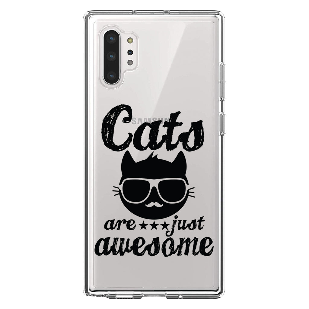Cats Are Just Awesome Clear Shockproof iPhone Case, view 10
