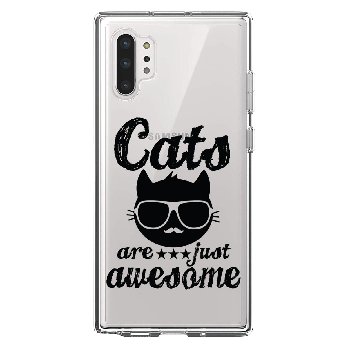 Cats Are Just Awesome Clear Shockproof iPhone Case, view 10