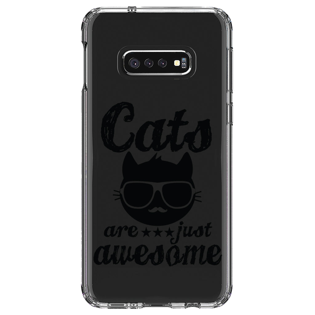 Cats Are Just Awesome Clear Shockproof iPhone Case, view 18