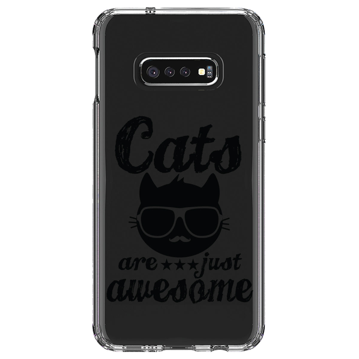 Cats Are Just Awesome Clear Shockproof iPhone Case, view 18
