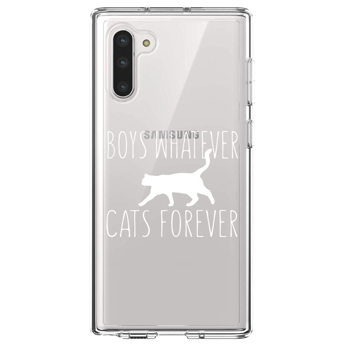 Boys Whatever, Cats Forever Clear Shockproof iPhone Case, view 9