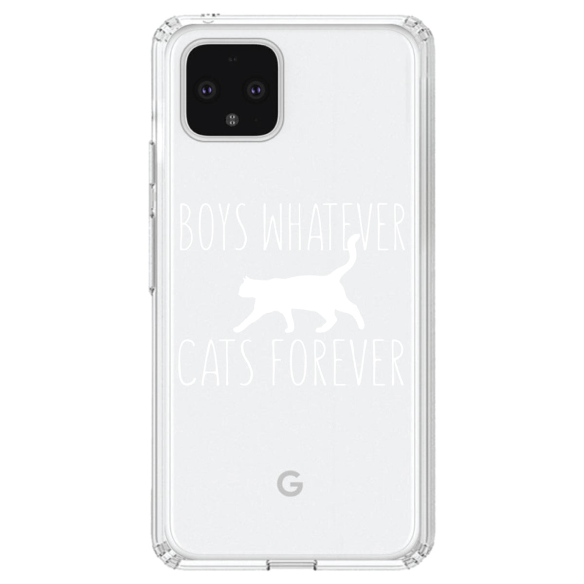 Boys Whatever, Cats Forever Clear Shockproof iPhone Case, view 23