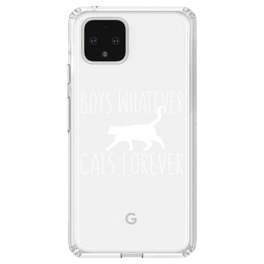 Boys Whatever, Cats Forever Clear Shockproof iPhone Case, view 24
