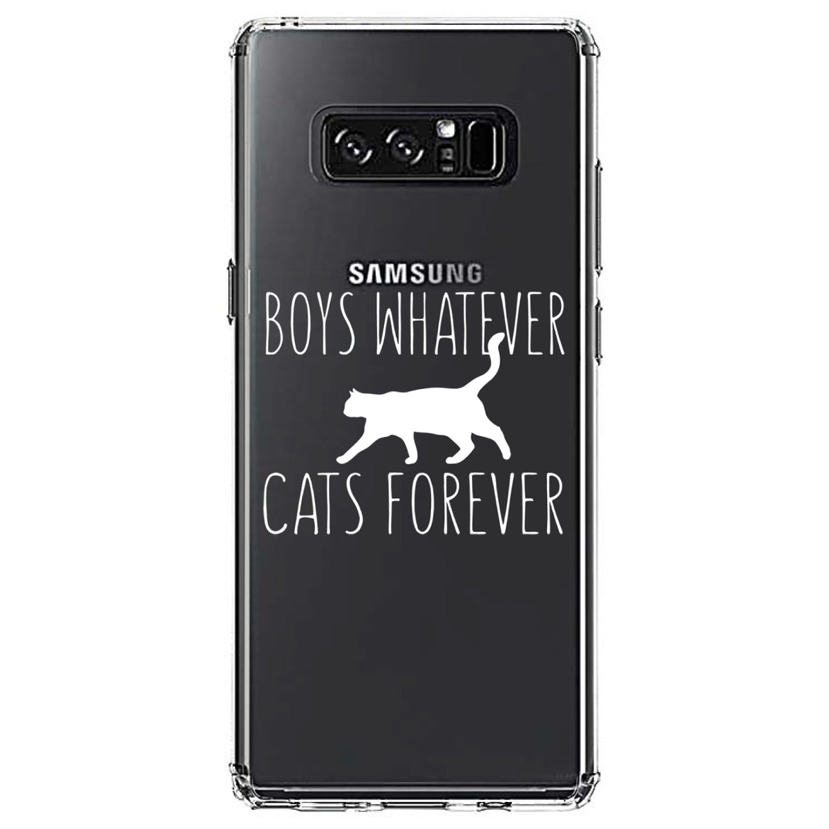 Boys Whatever, Cats Forever Clear Shockproof iPhone Case, view 12