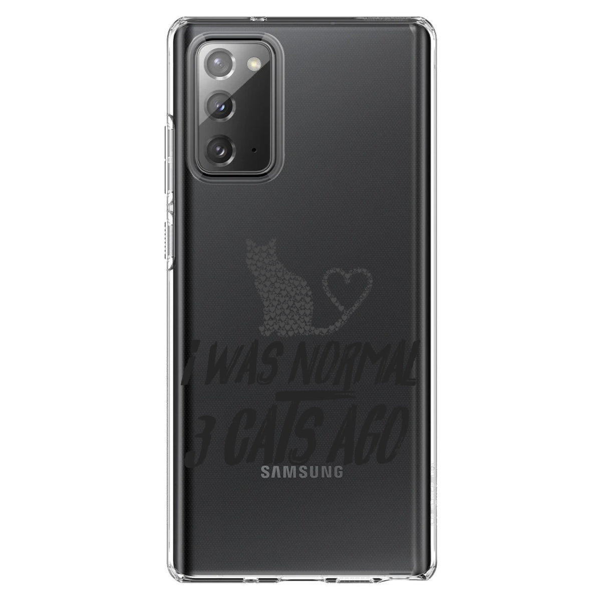 I Was Normal 3 Cats Ago Clear Shockproof iPhone Case, view 7