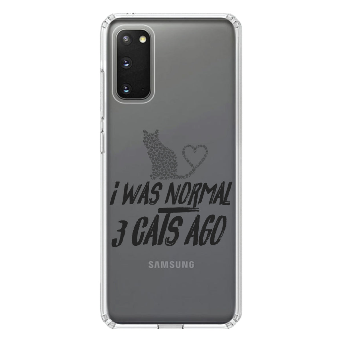I Was Normal 3 Cats Ago Clear Shockproof iPhone Case, view 13