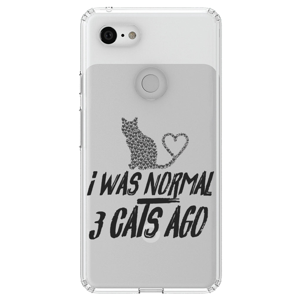 I Was Normal 3 Cats Ago Clear Shockproof iPhone Case, view 21