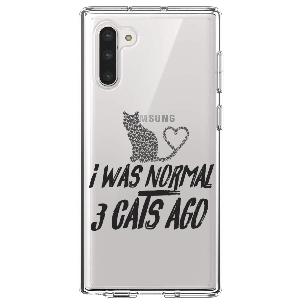 I Was Normal 3 Cats Ago Clear Shockproof iPhone Case, view 9