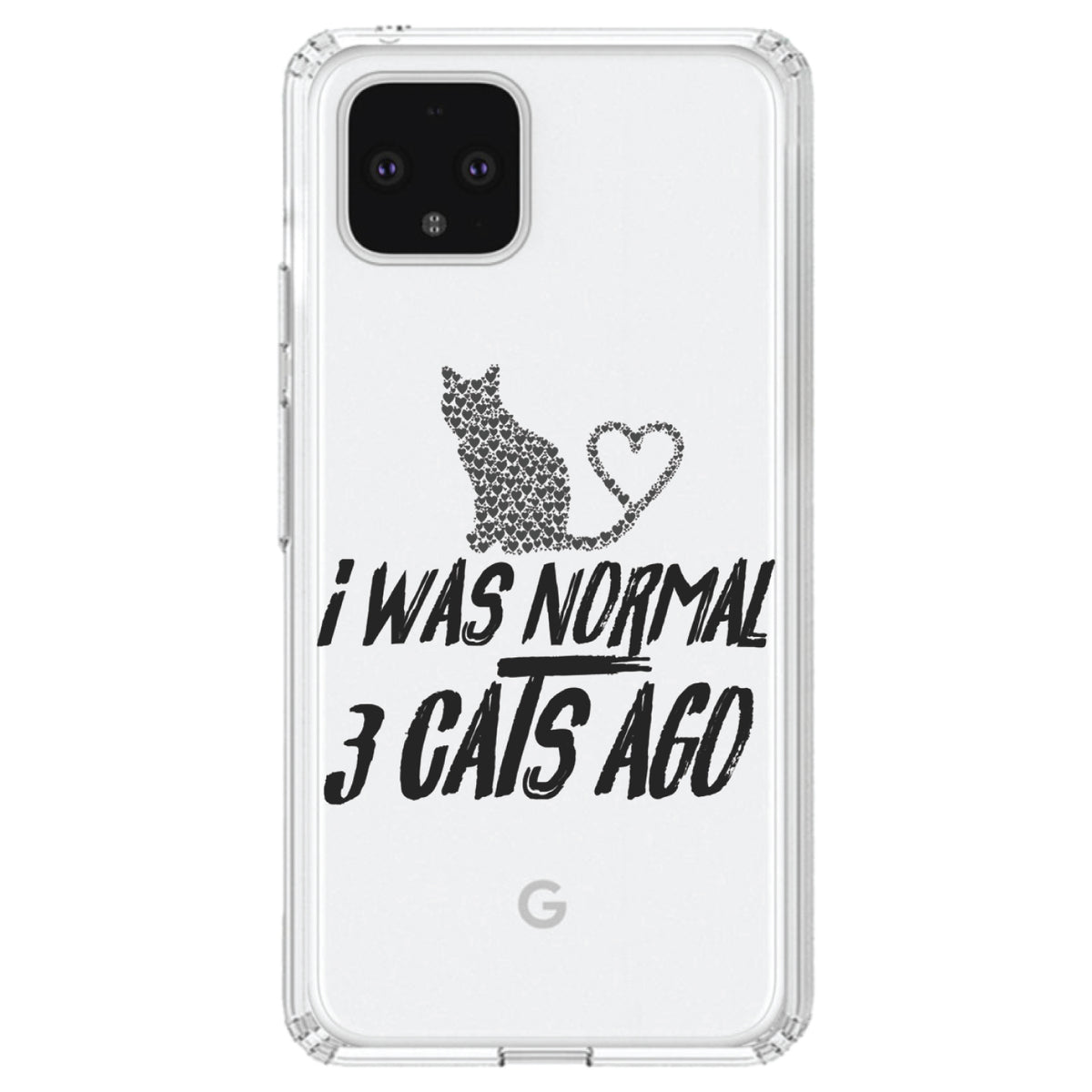 I Was Normal 3 Cats Ago Clear Shockproof iPhone Case, view 24