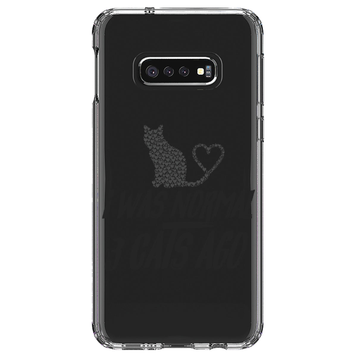 I Was Normal 3 Cats Ago Clear Shockproof iPhone Case, view 18