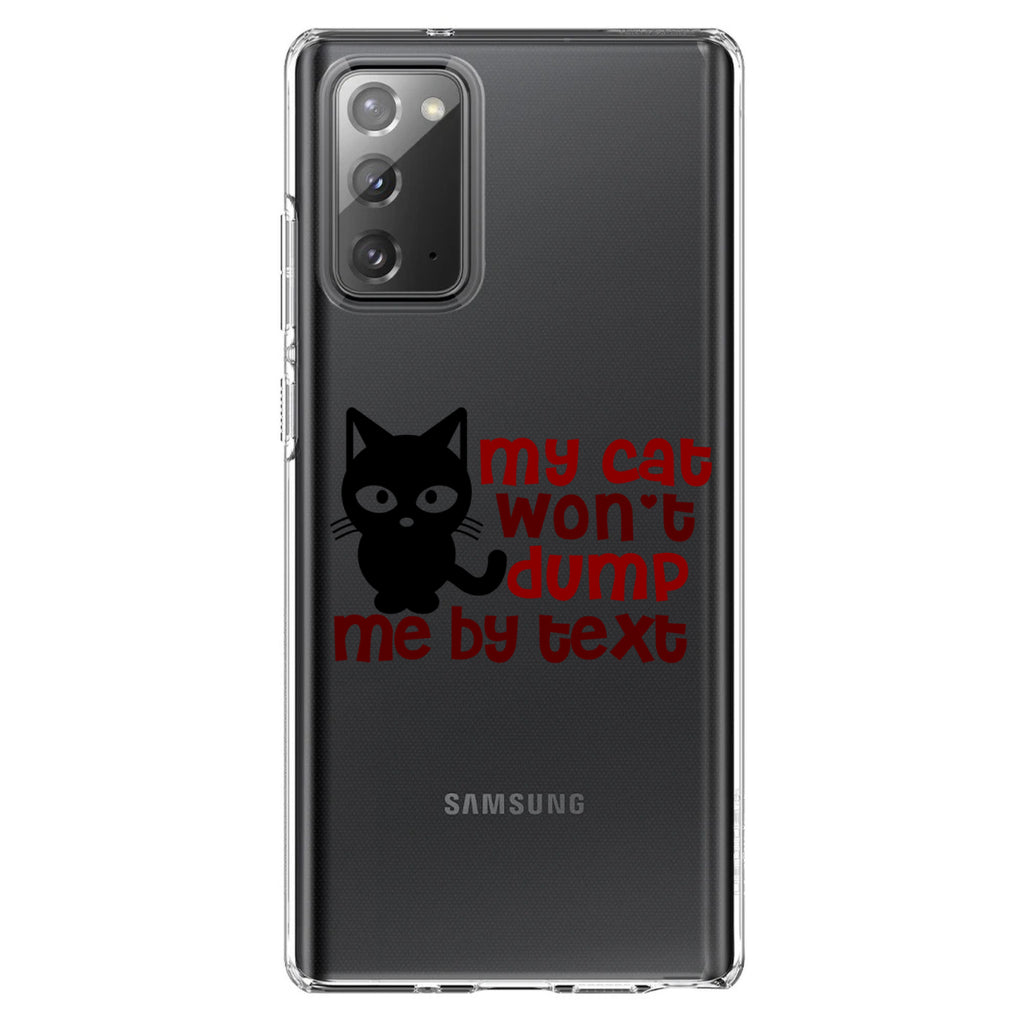 My Cat Won't Dump Me By Text Clear Shockproof iPhone Case, view 8