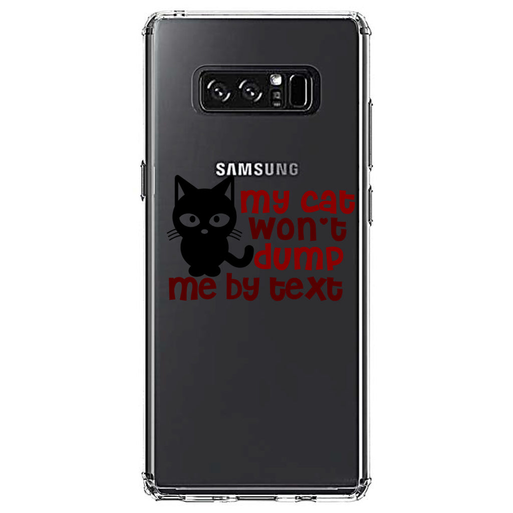 My Cat Won't Dump Me By Text Clear Shockproof iPhone Case, view 12