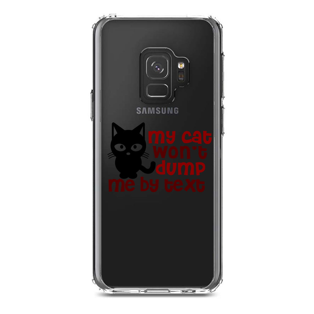 My Cat Won't Dump Me By Text Clear Shockproof iPhone Case, view 19