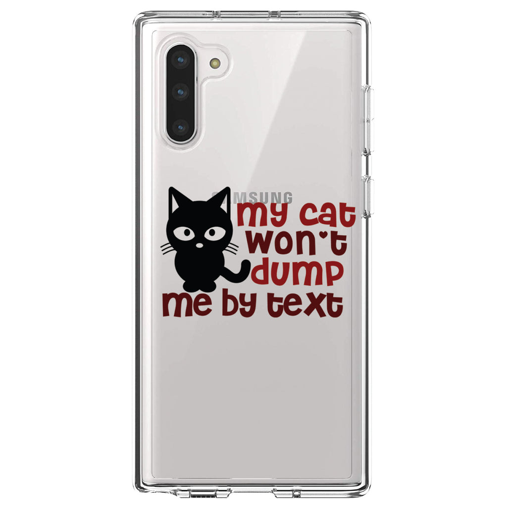 My Cat Won't Dump Me By Text Clear Shockproof iPhone Case, view 9