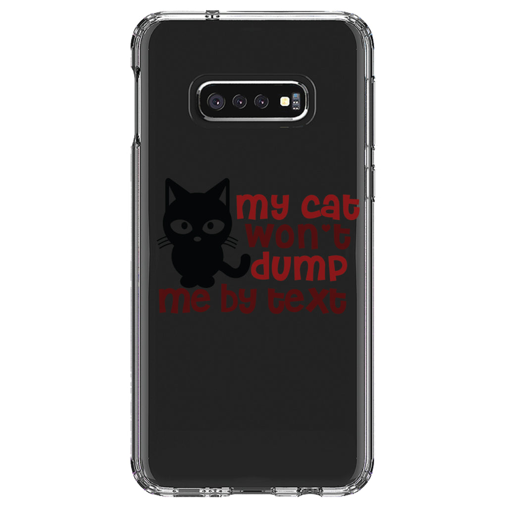My Cat Won't Dump Me By Text Clear Shockproof iPhone Case, view 18