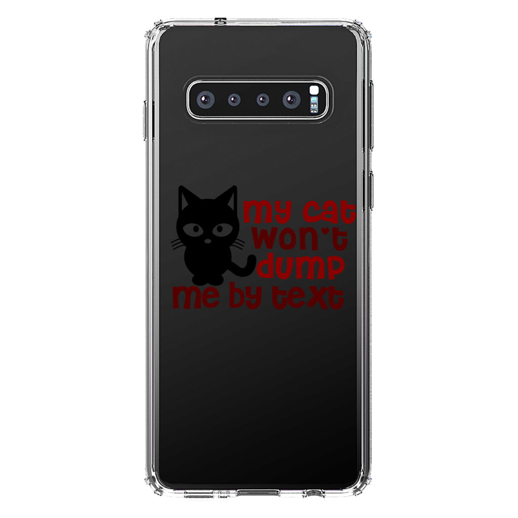 My Cat Won't Dump Me By Text Clear Shockproof iPhone Case, view 16