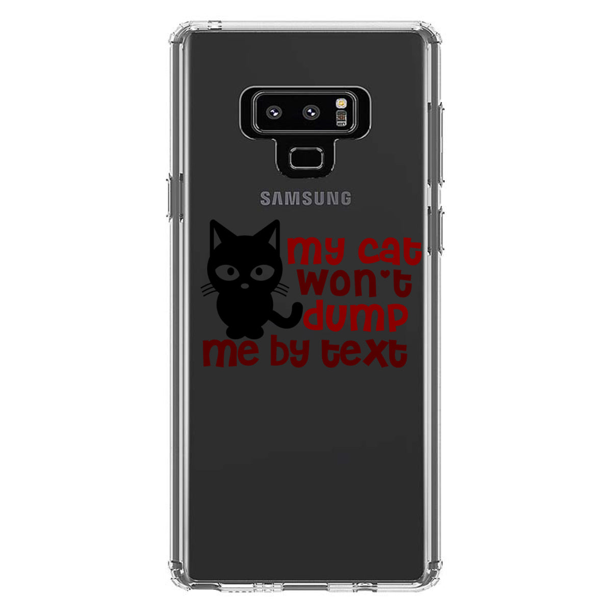 My Cat Won't Dump Me By Text Clear Shockproof iPhone Case, view 11