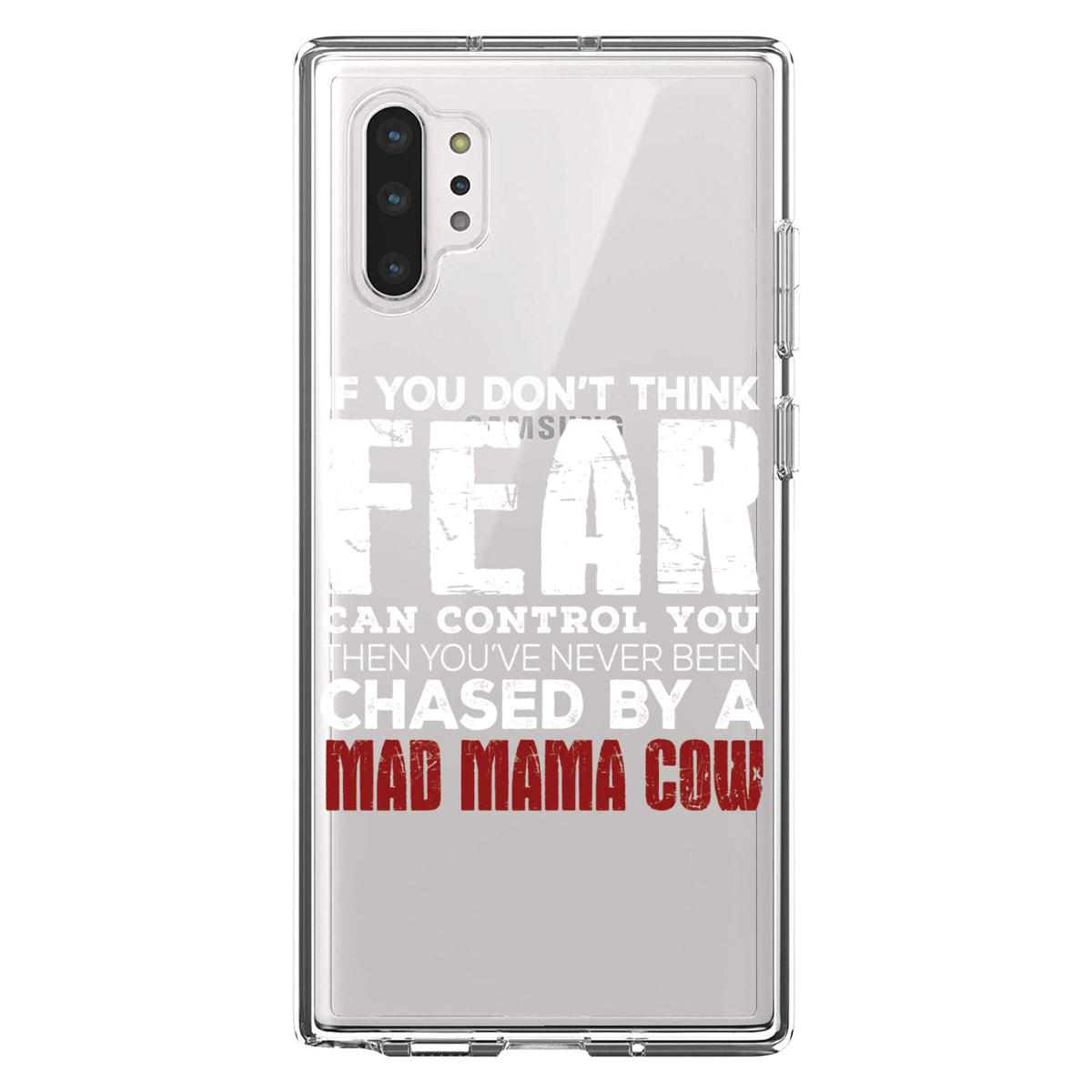 Never Been Chased By A Mad Mama Cow Clear Shockproof iPhone Case, view 10