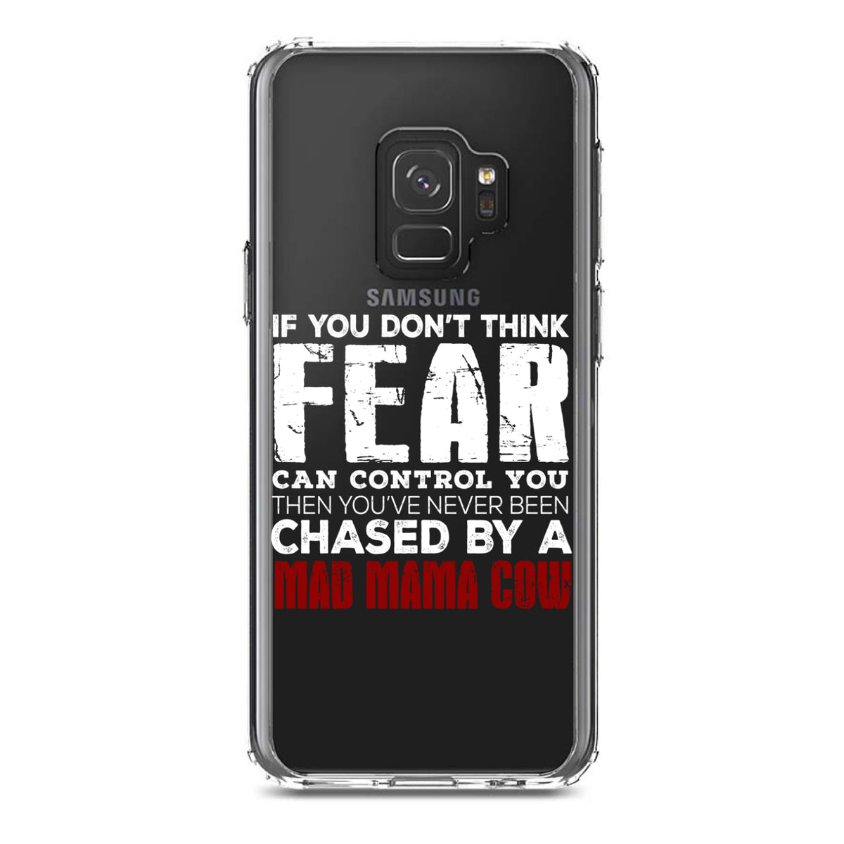 Never Been Chased By A Mad Mama Cow Clear Shockproof iPhone Case, view 19
