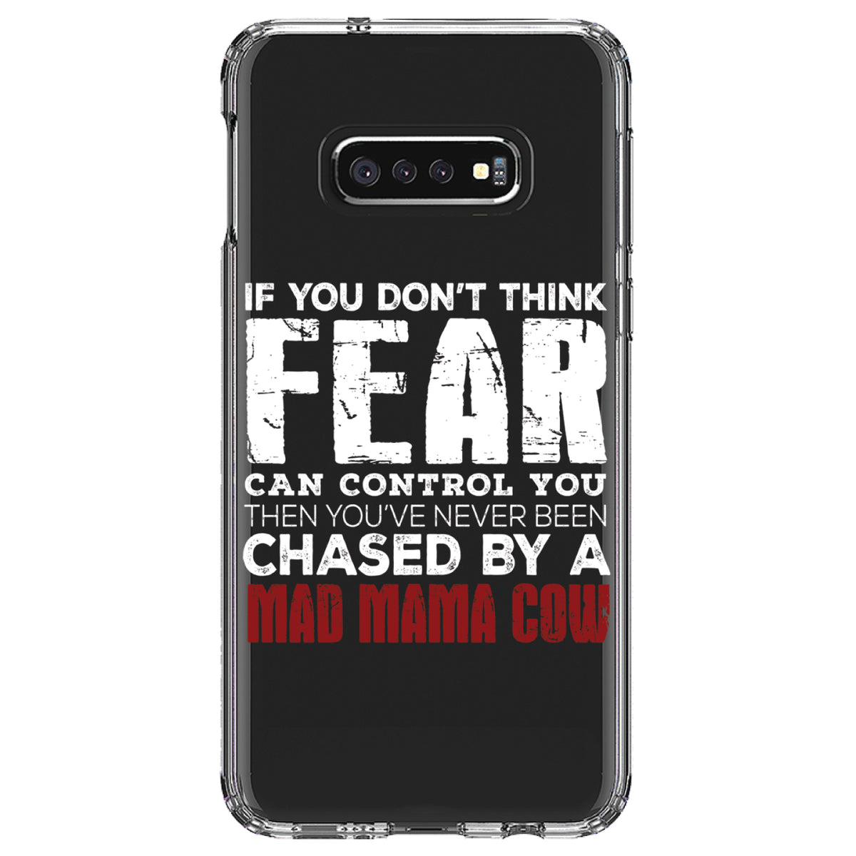 Never Been Chased By A Mad Mama Cow Clear Shockproof iPhone Case, view 18