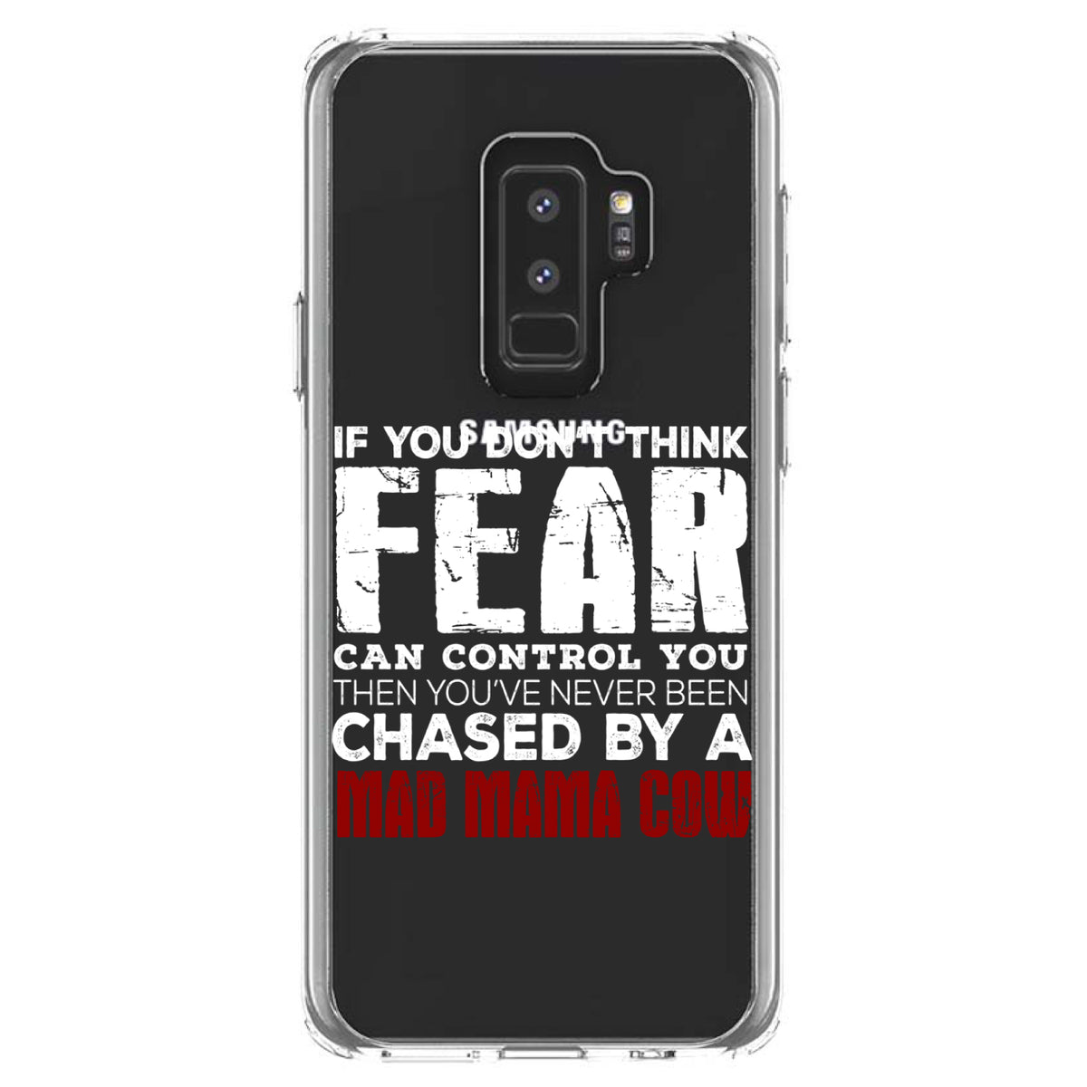 Never Been Chased By A Mad Mama Cow Clear Shockproof iPhone Case, view 20